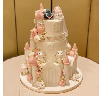 Свадебный торт замок любви