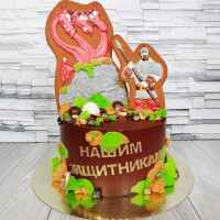 Тематический торт на День Защитника Отечества