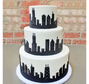 Свадебный торт в стиле Чикаго
