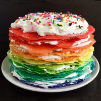 Торт Блинная радуга