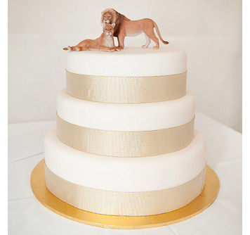 Свадебный торт со львами