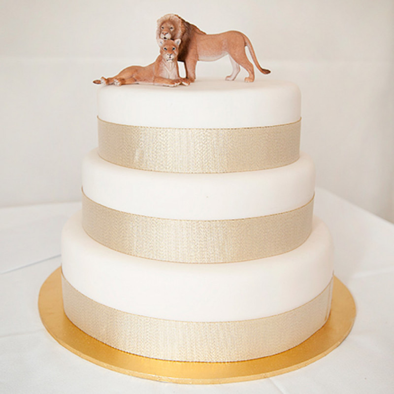 Свадебный торт со львами