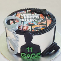 Торт ГТА на день рождения
