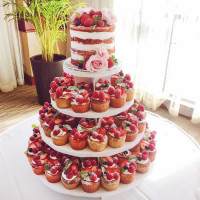 Свадебный порционный «Голый торт»