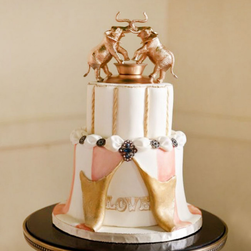 Свадебный торт в стиле цирк