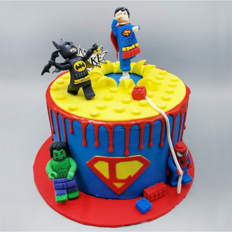 Торт Лего Супергерои