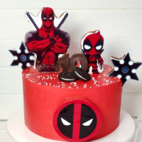 Торт Дэдпул для сына и папы