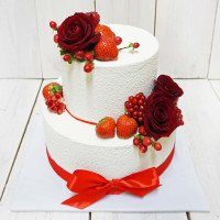 Велюровый торт на свадьбу