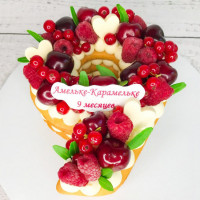 Торт на 9 месяцев цифрой