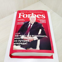 Торт в виде журнала Форбс