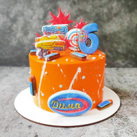 Торт мальчику в стиле Nerf