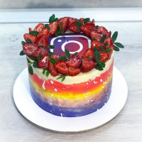 Торт Инстаграм без мастики