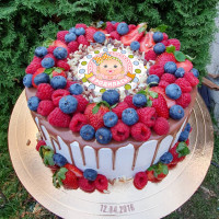 Торт с датой рождения ребенка