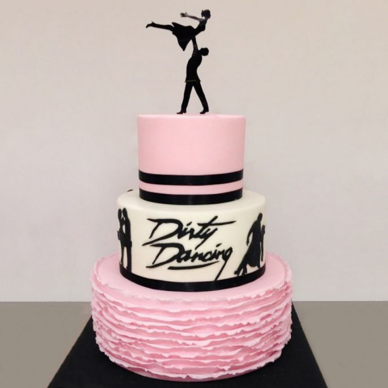 Тематический торт на свадьбу для танцоров