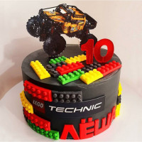 Торт машина 10 лет