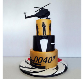 Свадебный торт в стиле бонда 007