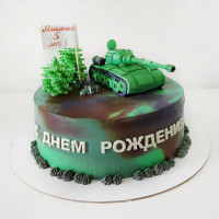 Торт танкисту на День Защитника Отечества