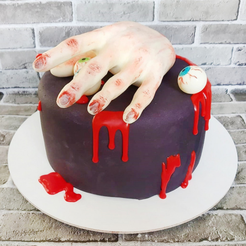 Страшный торт на Хэллоуин