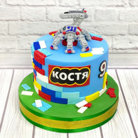 Торт Лего робототехника
