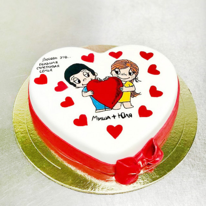 Торт Love is сердце