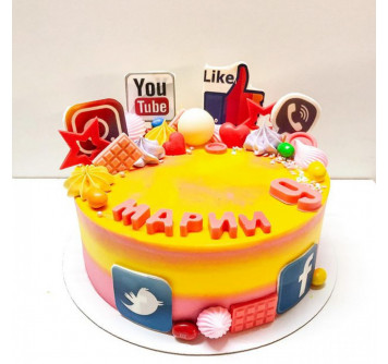Торт Инстаграм на день рождения