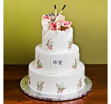 Торт на японскую свадьбу