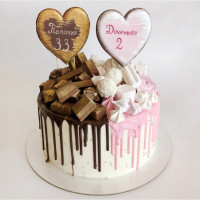 Торт для двух именинников разного возраста