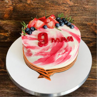 Кремовый торт на 9 мая