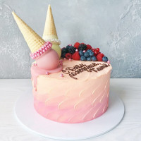 Торт с начинкой мороженого