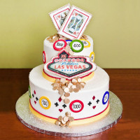Свадебный торт в стиле казино