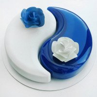 Торт Инь-Янь для двойняшек