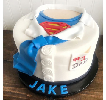 Торт рубашка Супермена