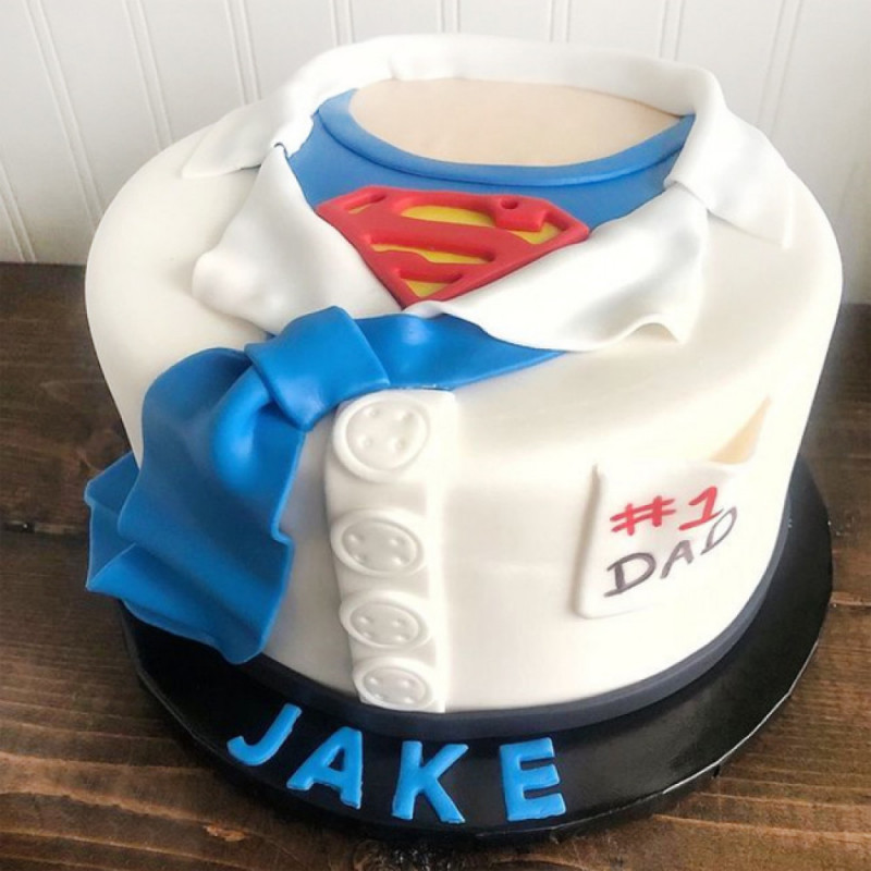 Торт рубашка Супермена